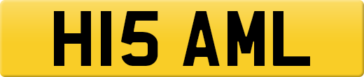 H15 AML private number plate